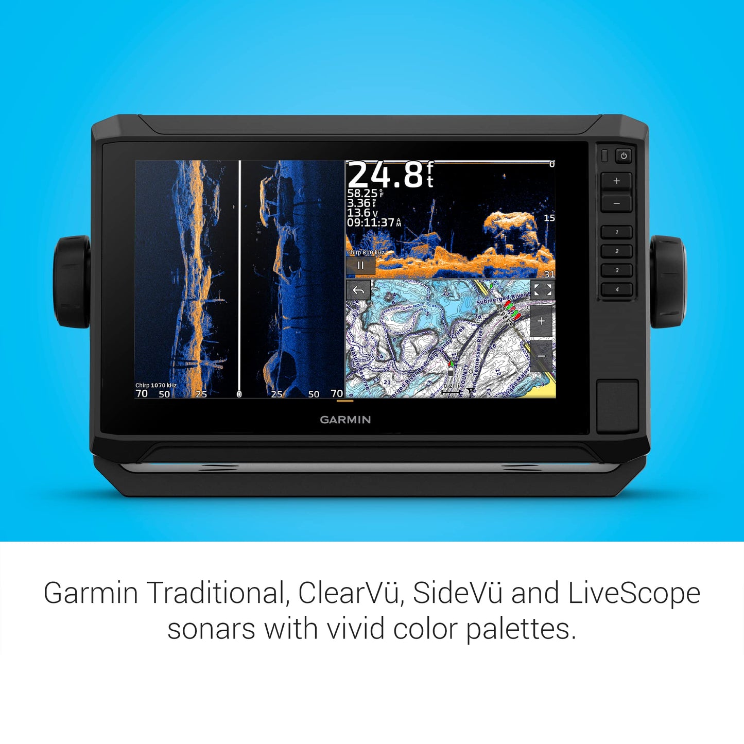 Garmin ECHOMAP UHD2 94sv with GT56 Transducer, 9" Touchscreen Chartplotter, Garmin Navionics+ U.S. Coastal