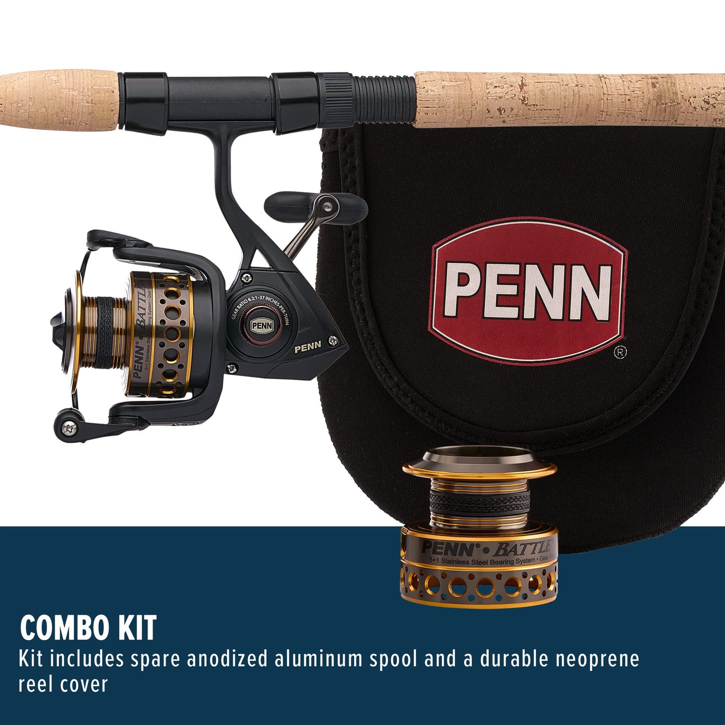 PENN Battle Spinning Reel and Fishing Rod Combo