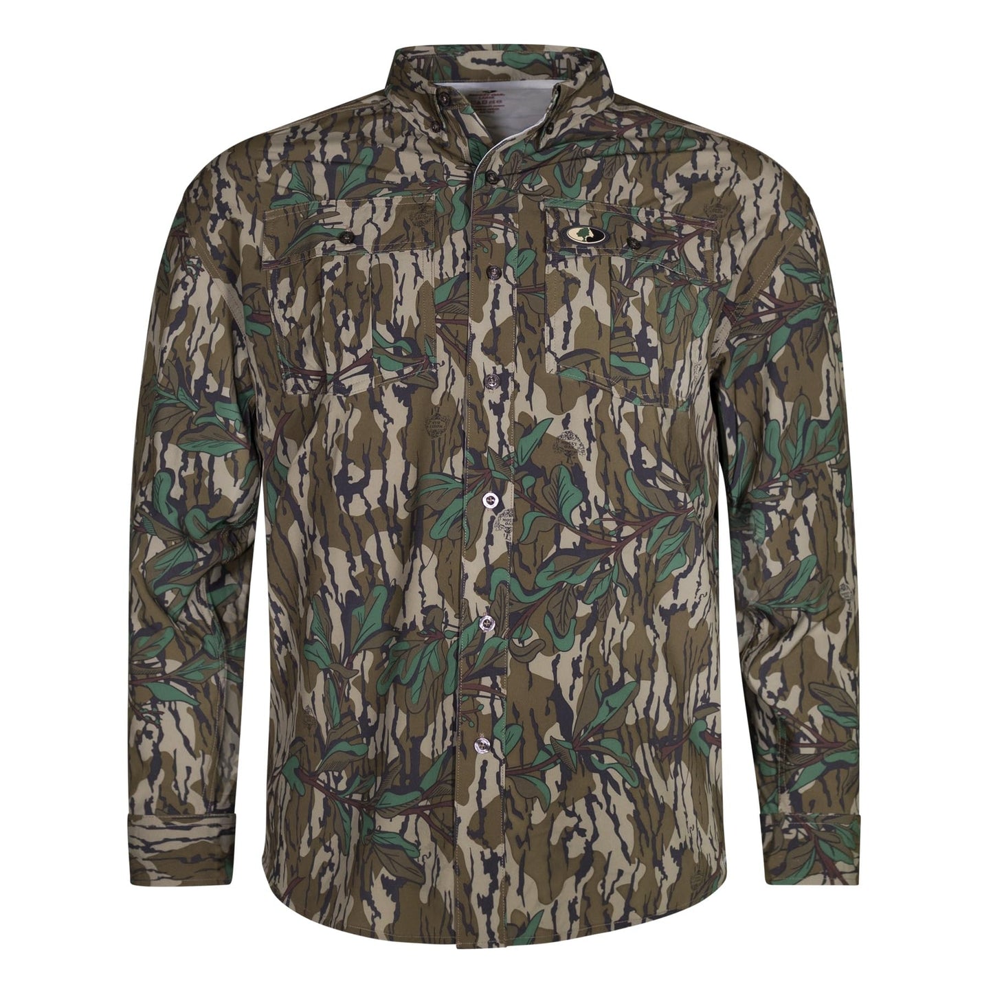 Mossy Oak Men's Tibbee Technical Lightweight Camo Hunting Shirt