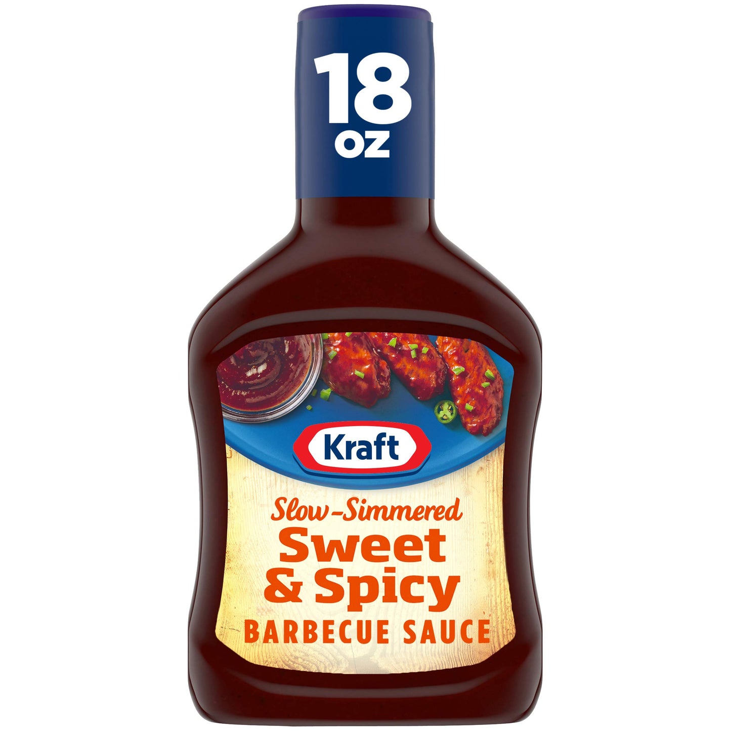 Kraft Sweet Brown Sugar Slow-Simmered Barbecue Sauce, 18 oz Bottle