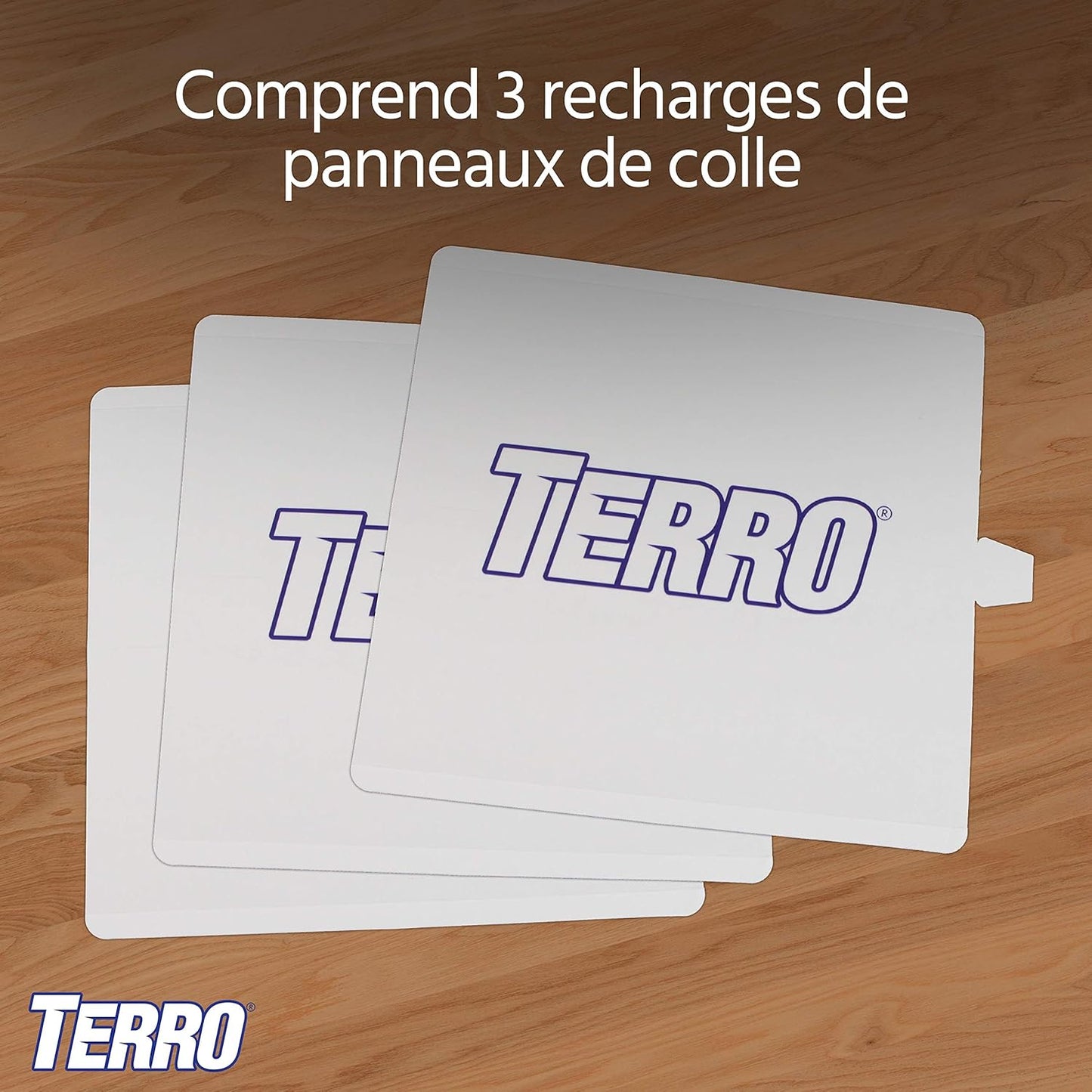 TERRO T231 Flea Trap Refills - Replacement Flea Trap Glue Boards,White, 3 Count (Pack of 1)