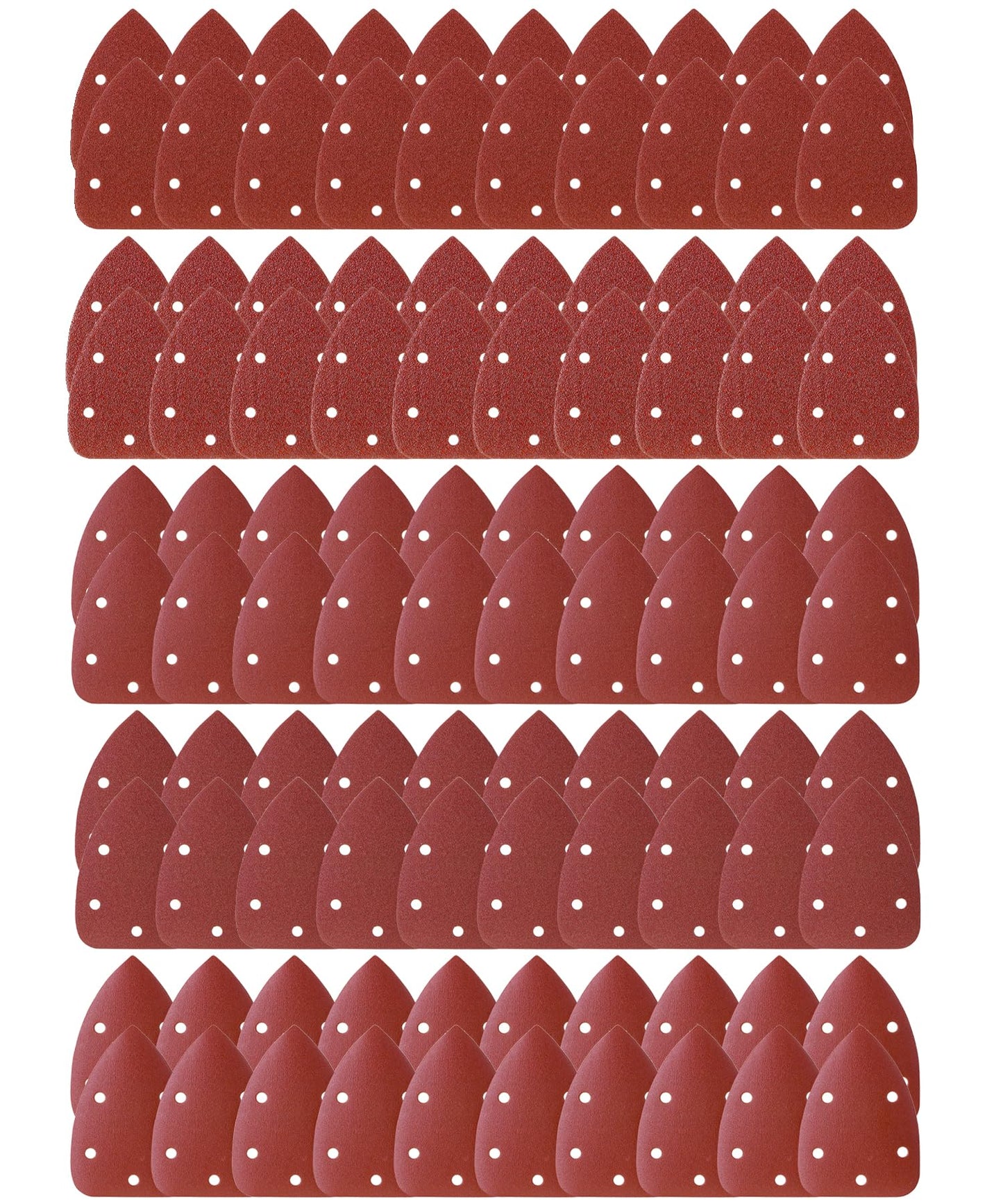 Bates- Mouse Detail Sander Sanding Pads, 30 pcs, 40/80/120/180/240 Grits, Palm Sander Sandpaper