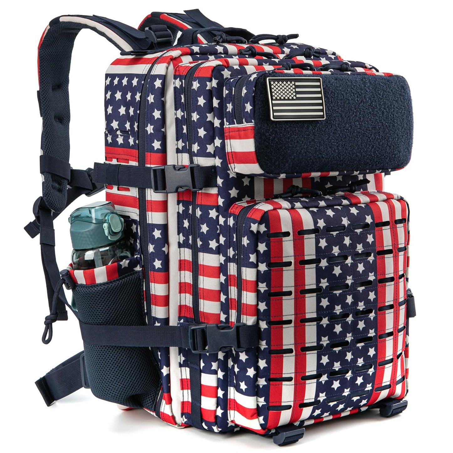QT&QY 25L/35L/45L Military Tactical Backpack For Men Molle Daypack 3 Day Bug Out Bag Hiking Rucksack With Bottle Holder