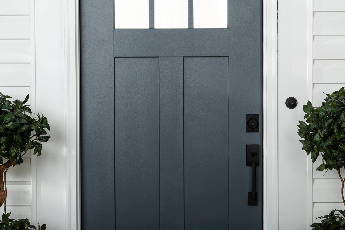 Rust-Oleum 369383 Advanced Dry Door & Trim Paint, Quart, Satin Black