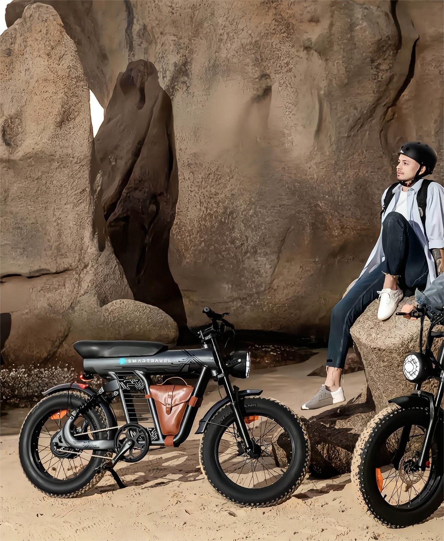 Ebike with 1200W Brushless Motor,Removable 48V 20Ah Battery,UP to 32MPH,Electric Mountain Bike with 20" Fat Tire with Front/Rear Turn Signals for Men Women,Travel Bag