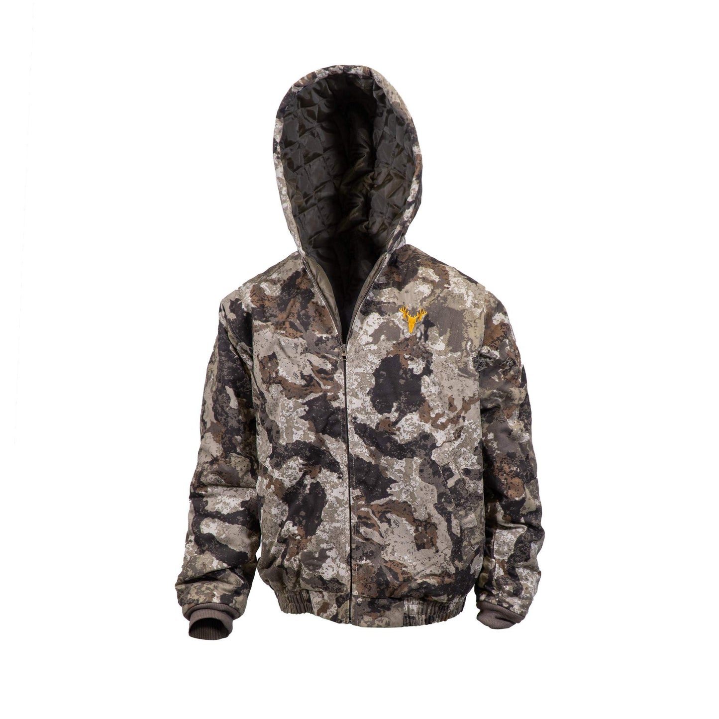 HOT SHOT Youth Insulated Twill Camo Hunting Jacket, Insulated Boy's Winter Coat, Ultra Quiet Camouflage Kids Hunting Gear