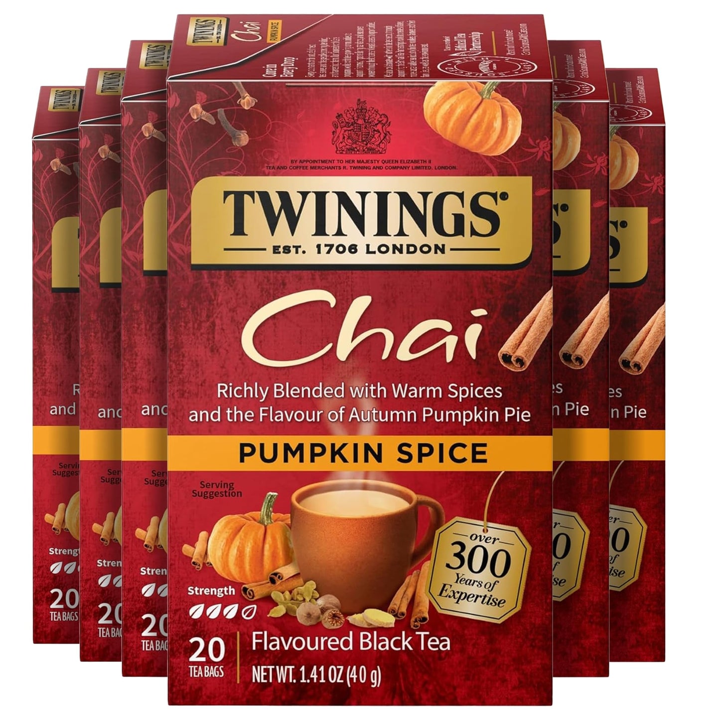 Twinings English Breakfast Black Tea Individually Wrapped Bags, 100 Count (Pack of 1), Smooth, Flavourful, and Robust, Caffeinated, Enjoy Hot or Iced, 100 Teabags