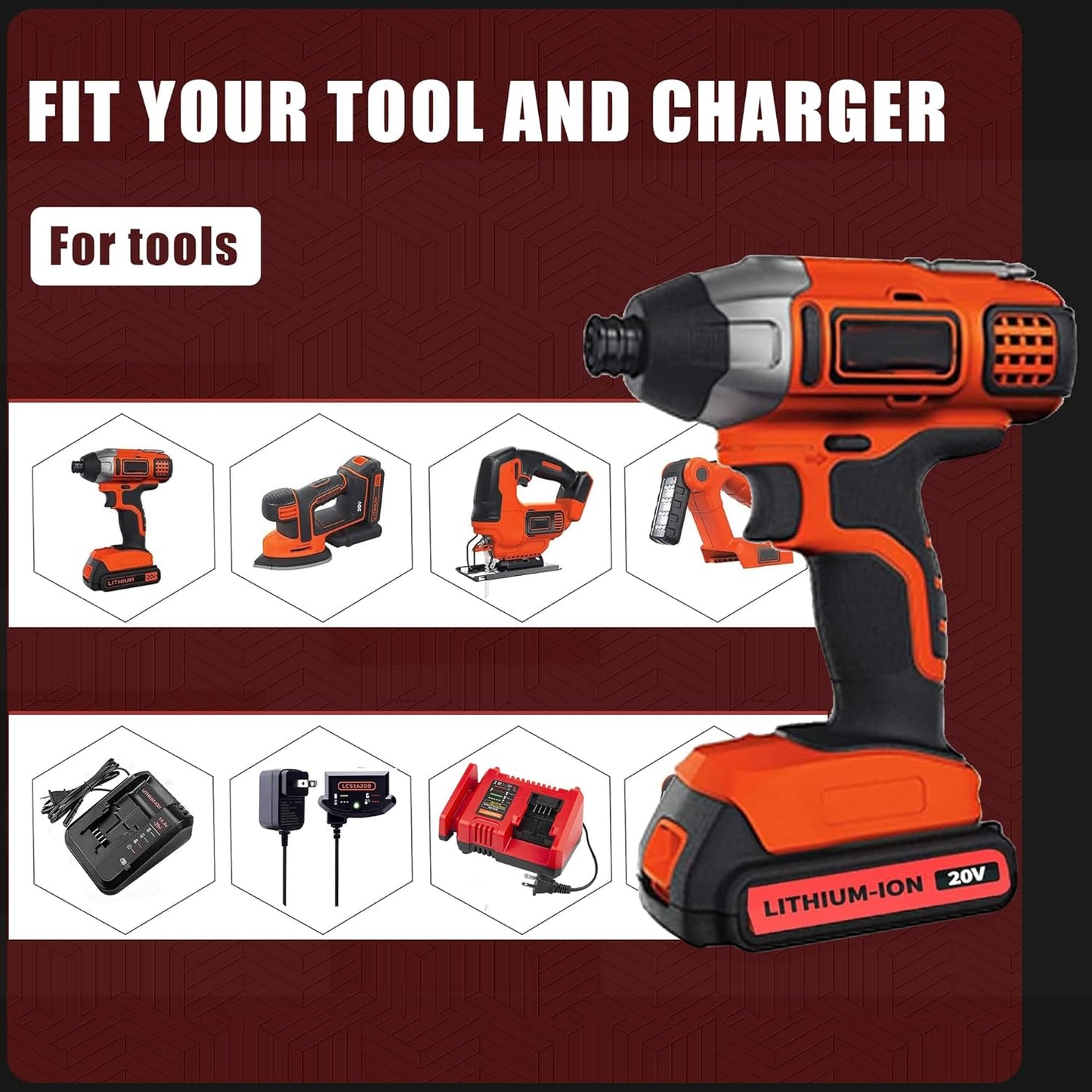 Upgraded 2Pack 20v Max 4000mAh Replacement for Black and Decker 20V Battery Lithium MAX Compatible with Black Decker 20 Volt Battery LBXR20 LB20 LBX20 LBX4020 LBXR2040 LST220 Cordless Power Tools