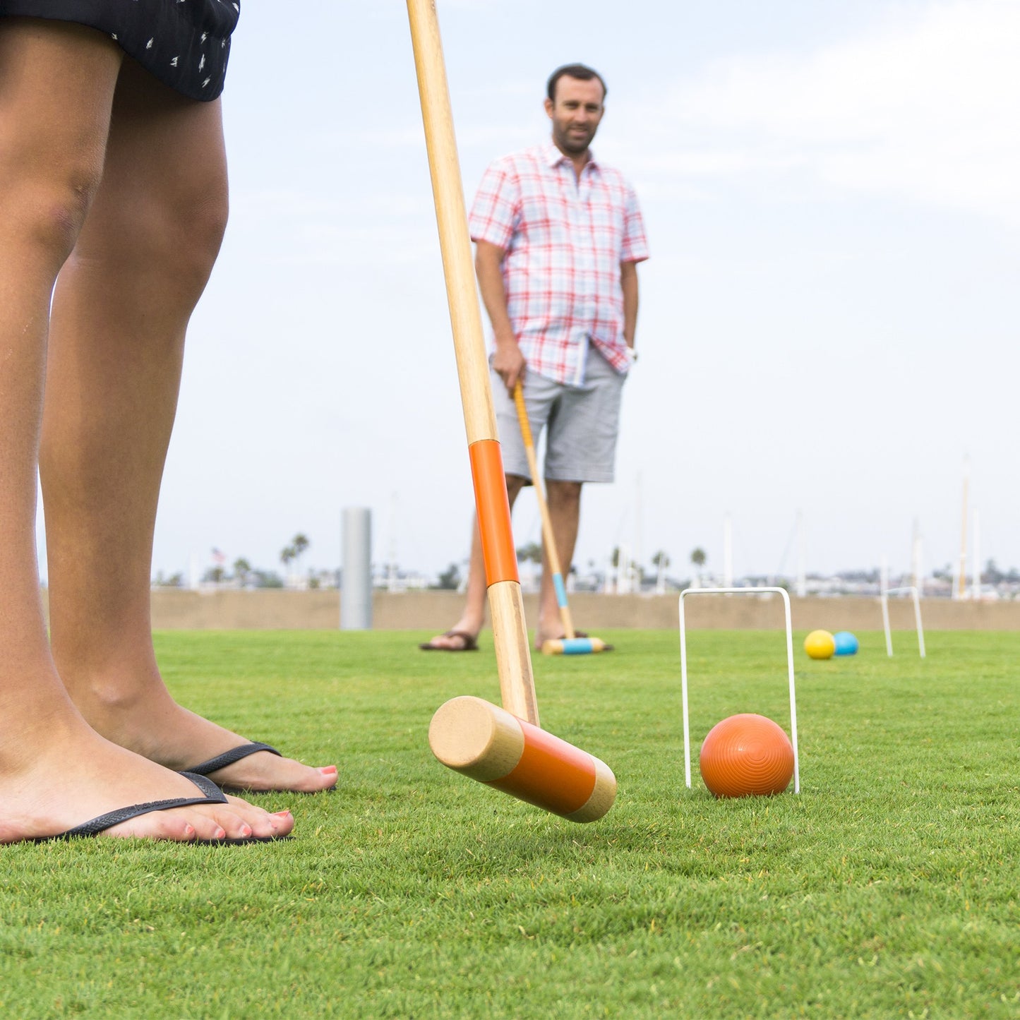 GoSports Deluxe Croquet Set - Full Size for Adults & Kids