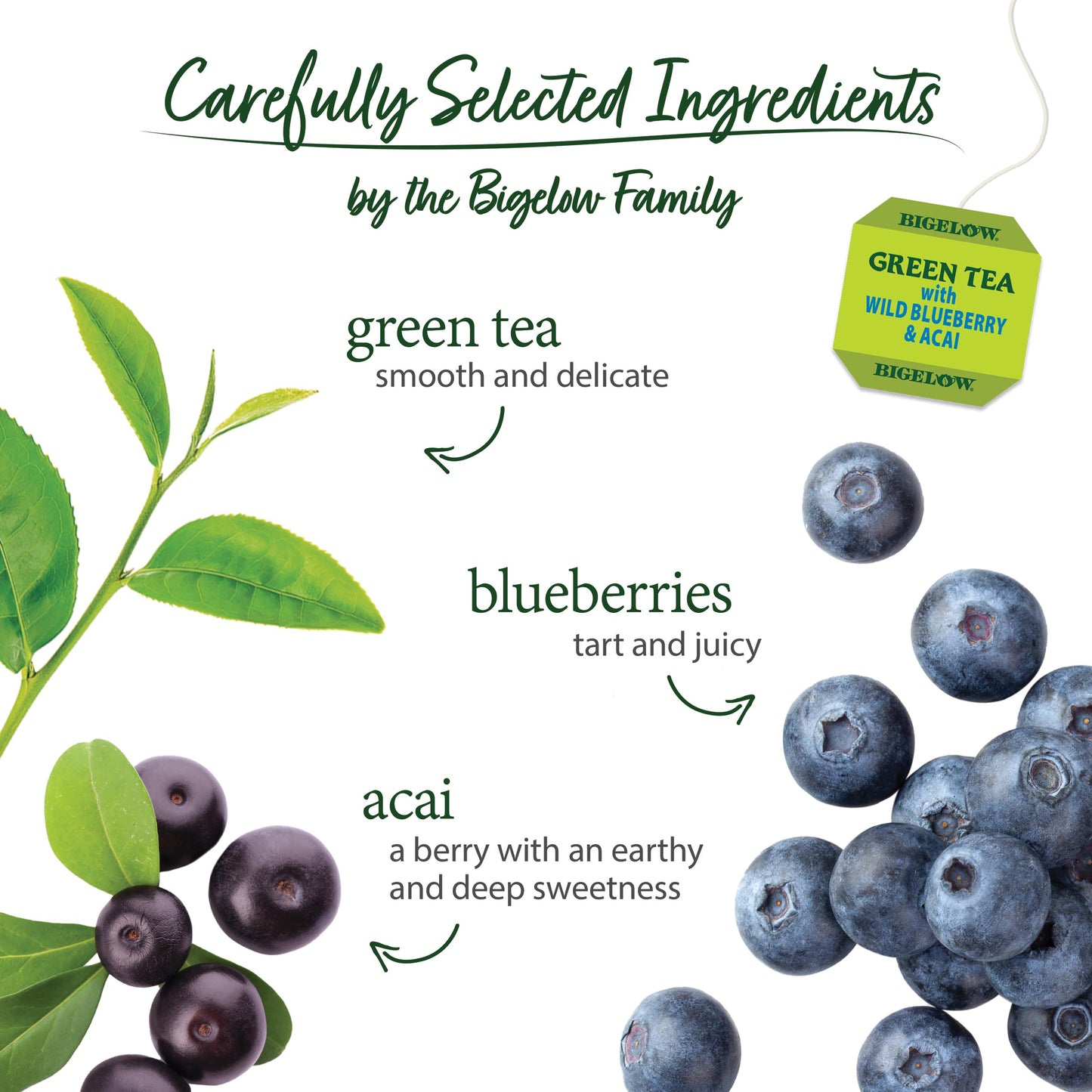 Bigelow Tea Green Tea Variety Pack, Classic Green Tea, Lemon, Pomegranate, Mint, Peach and Constant Comment Flavors, 20 Count Box (Pack of 6), 120 Total Tea Bags