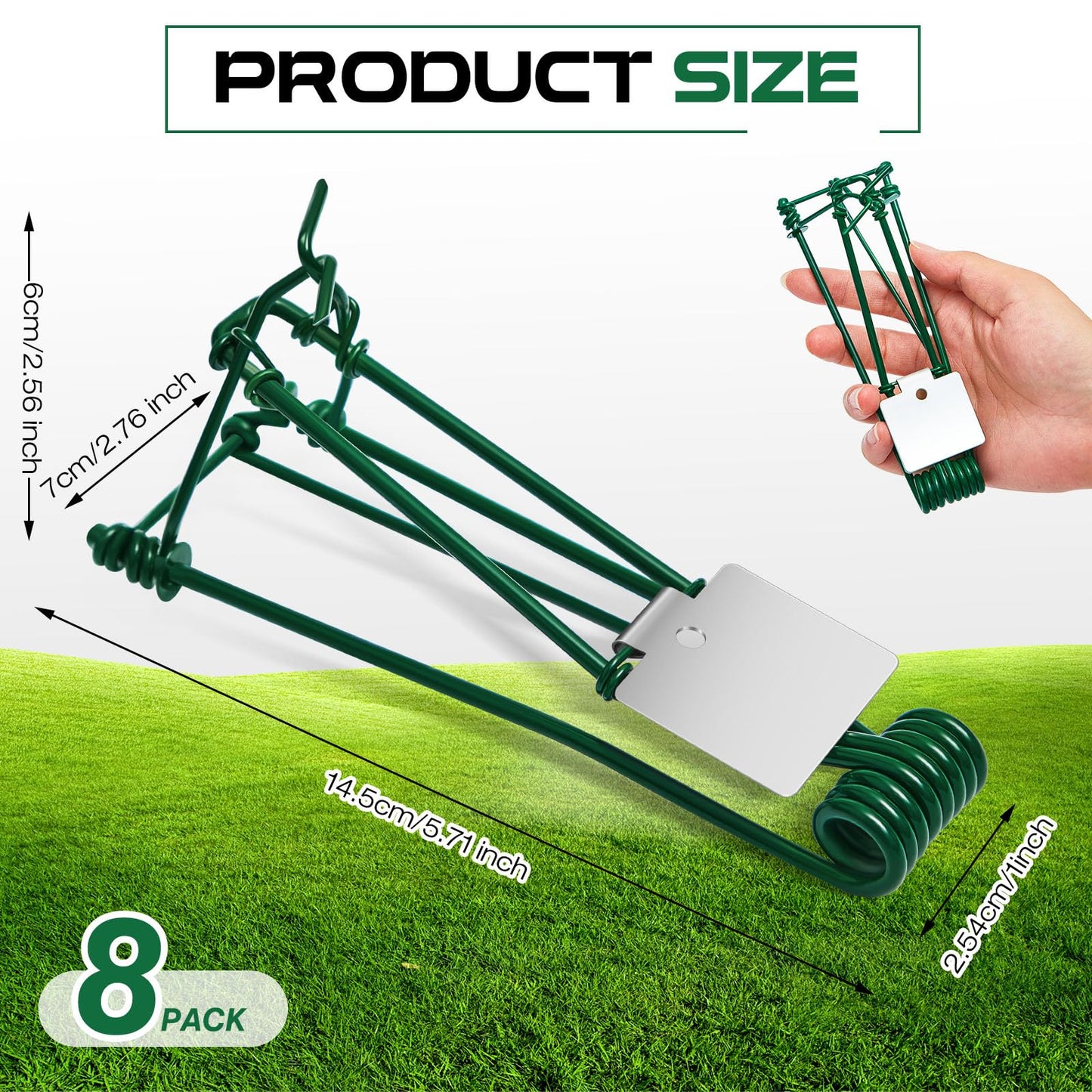 Qualirey 2 Pcs Outdoor Gopher Trap Easy Set Mole Trap Weather Resistant Gopher Killer Vole Killer for Lawn Garden Farm (Black)