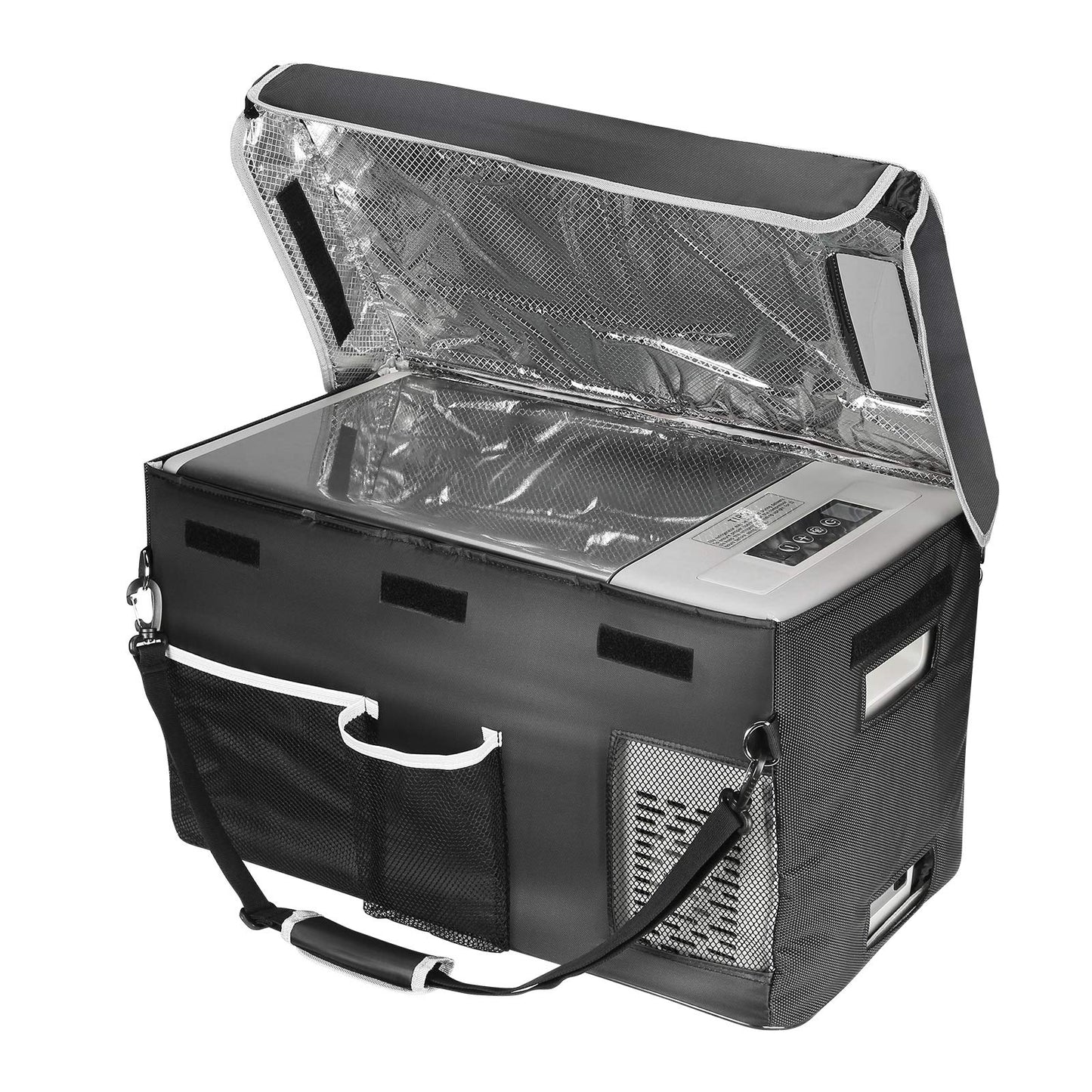BougeRV 12 Volt Refrigerator 12V Car Fridge 23 Quart Portable Freezer Compressor Cooler 12/24V DC 110~240 Volt AC for Truck Van RV Camper SUV Travel Camping Road Trips Tailgating -7℉~50℉