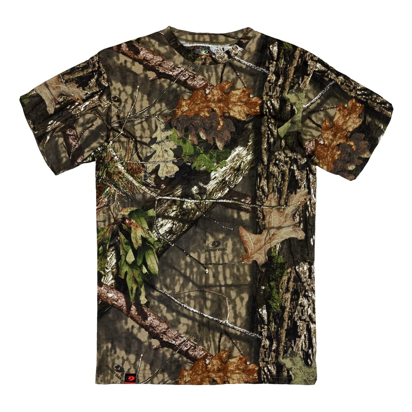 Mossy Oak Mens Camo Hunting Shirt Short Sleeve Cotton