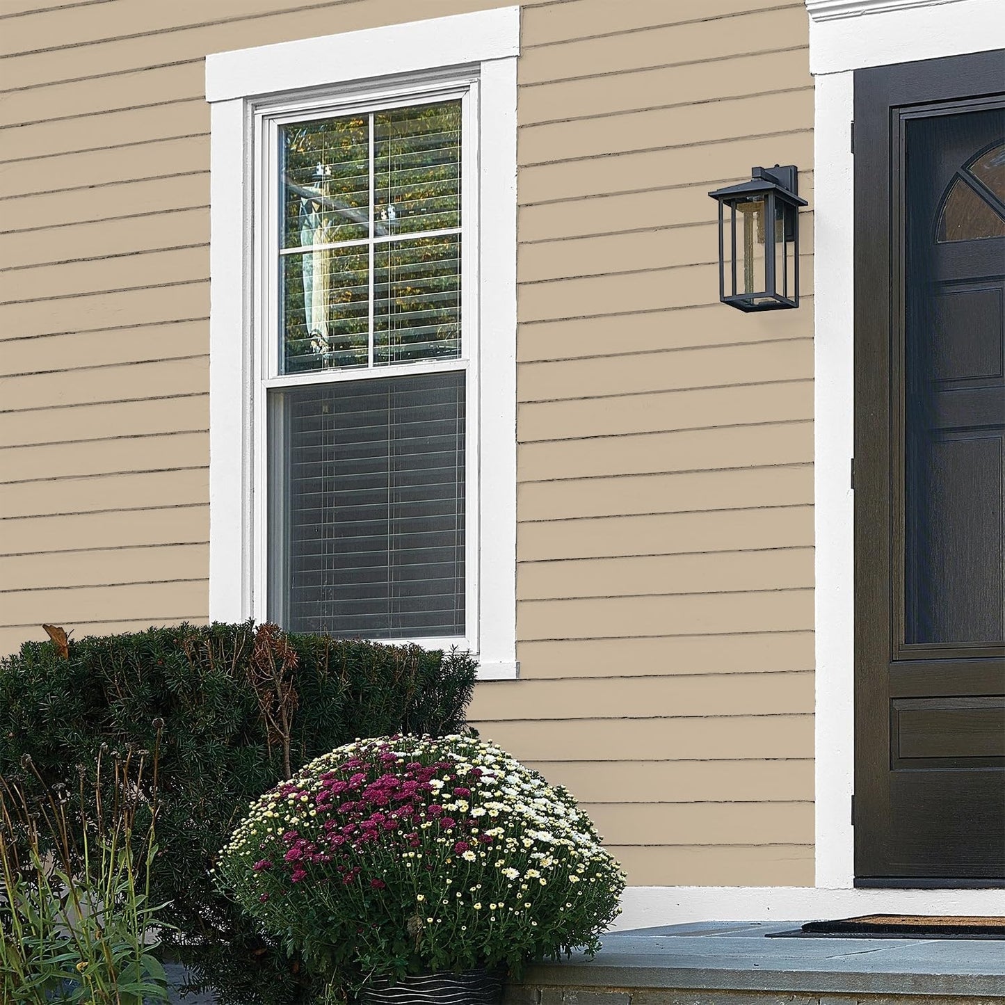 Glidden Exterior Paint + Primer: Beige/Pony Tail, One Coat, Semi-Gloss, 1-Gallon