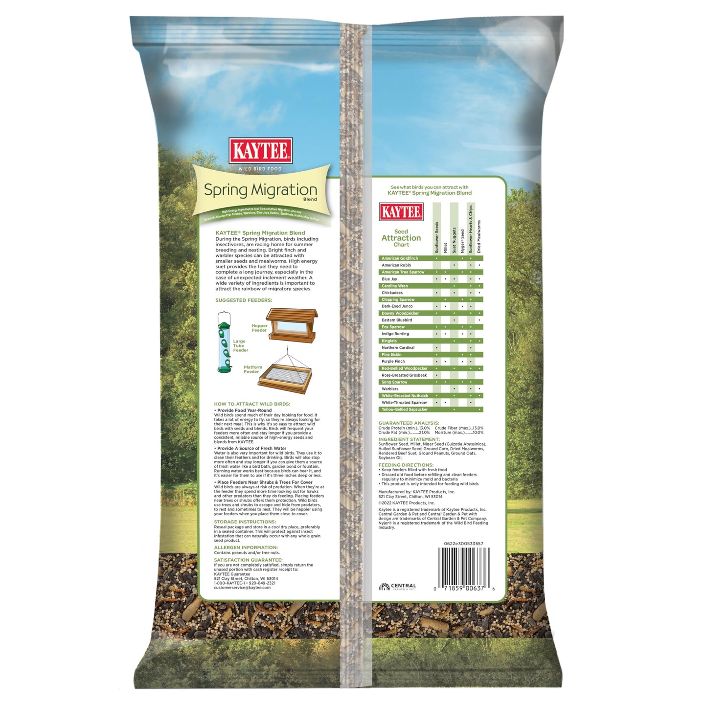 Kaytee Wild Bird Food, Summer Nesting Seed Blend, 8 lb