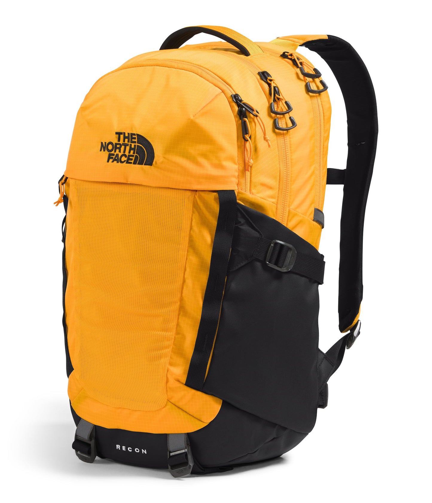 THE NORTH FACE Recon Everyday Laptop Backpack | Daypack with Water Repellent Finish, 16" Laptop Sleeve, 2 Water Bottle Pockets, TNF Black/TNF Black-NPF, One Size