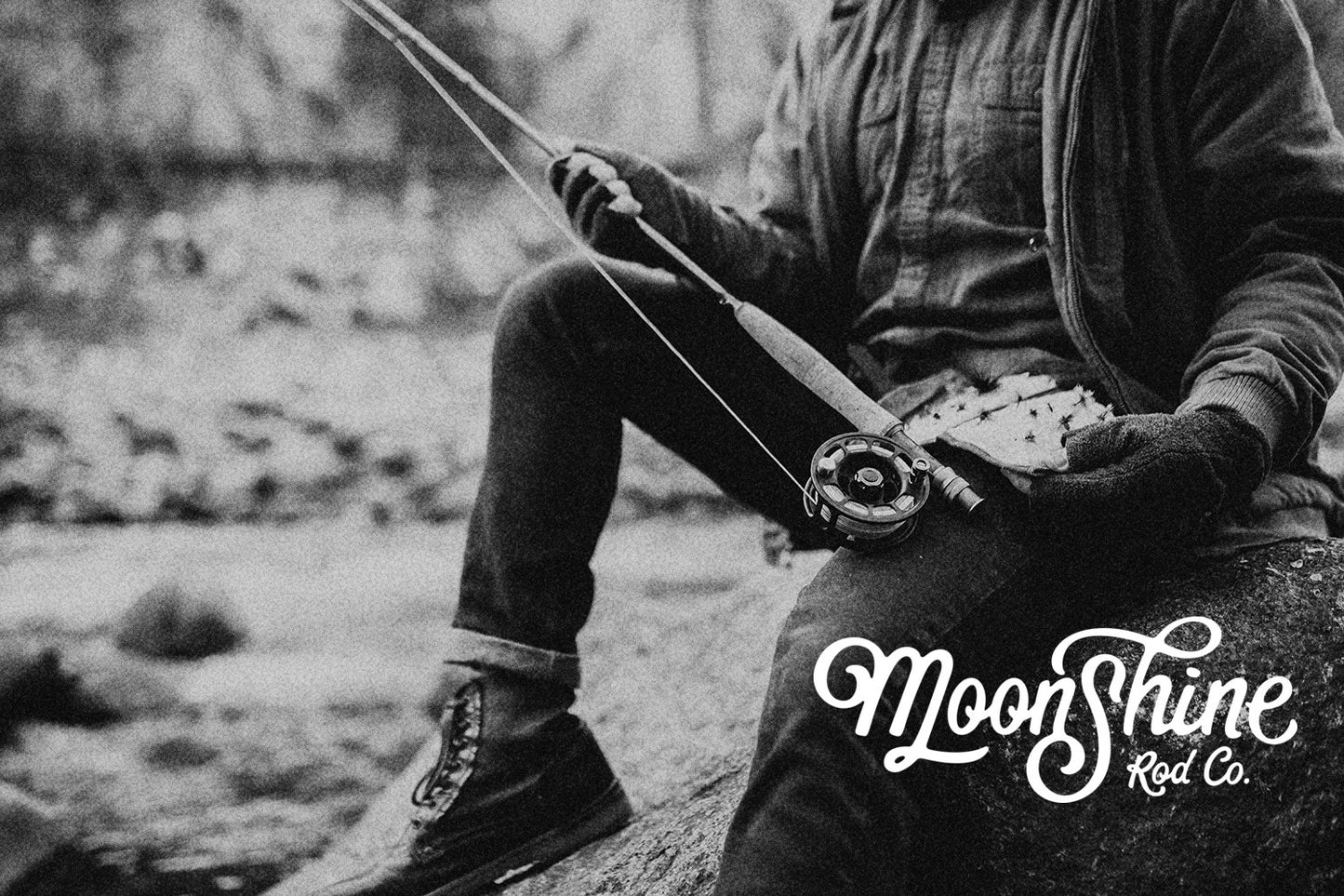 Moonshine Rod Co. Fly Fishing Rod with Carrying Case and Extra Rod Tip Section, Slow-Medium-Fast Action