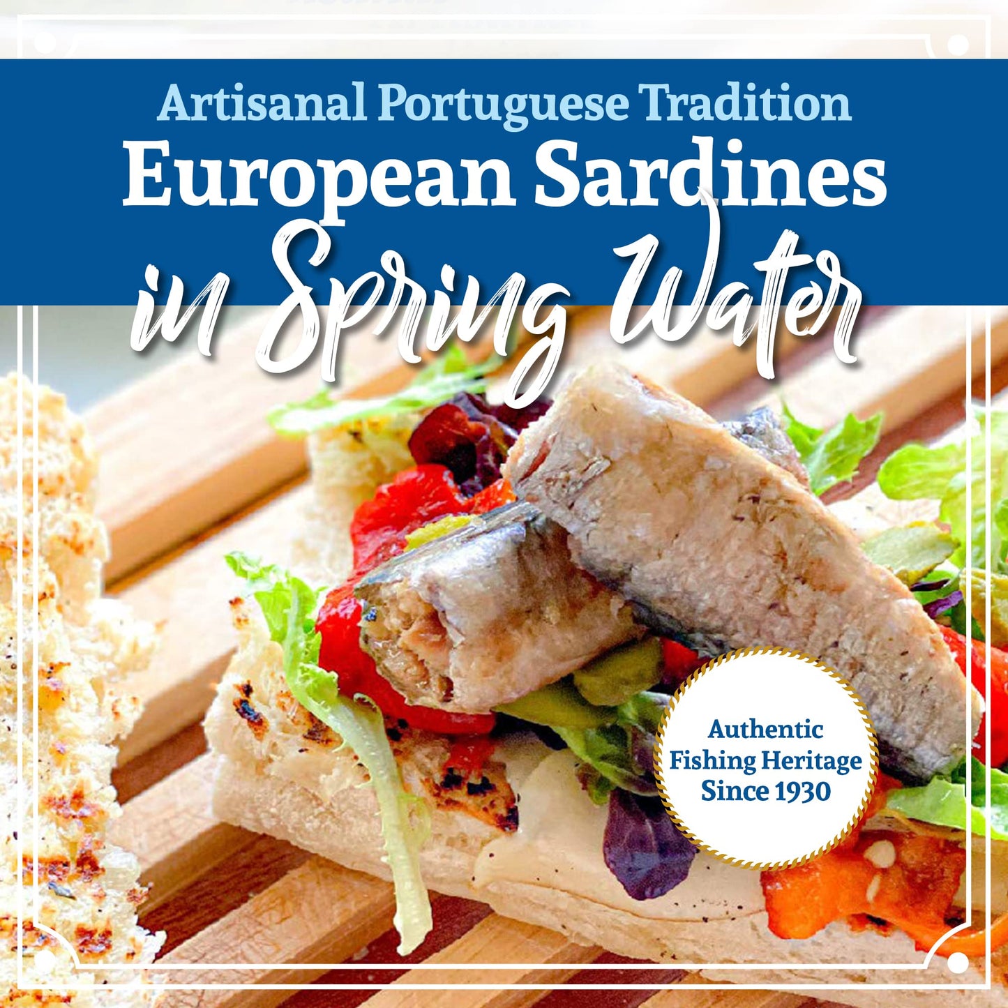 Santo Amaro - 6 Flavor Variety Pack Sampler European Wild Sardines - Virgin Olive Oil - Tomato Sauce from Puree - Virgin Olive Oil & Spicy Red Piri Piri Pepper - Spring Water - Virgin Olive Oil & Lisbon Lemon - Tomato Puree with Spicy Red Piri Piri Pepper