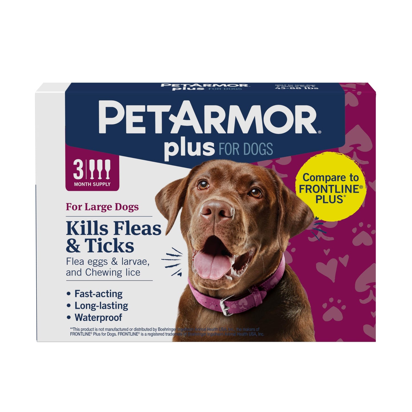 PetArmor Plus Flea and Tick Prevention for Cats, Cat Flea and Tick Treatment, 6 Dose, Waterproof Topical, Fast Acting, Cats Over 1.5 lbs