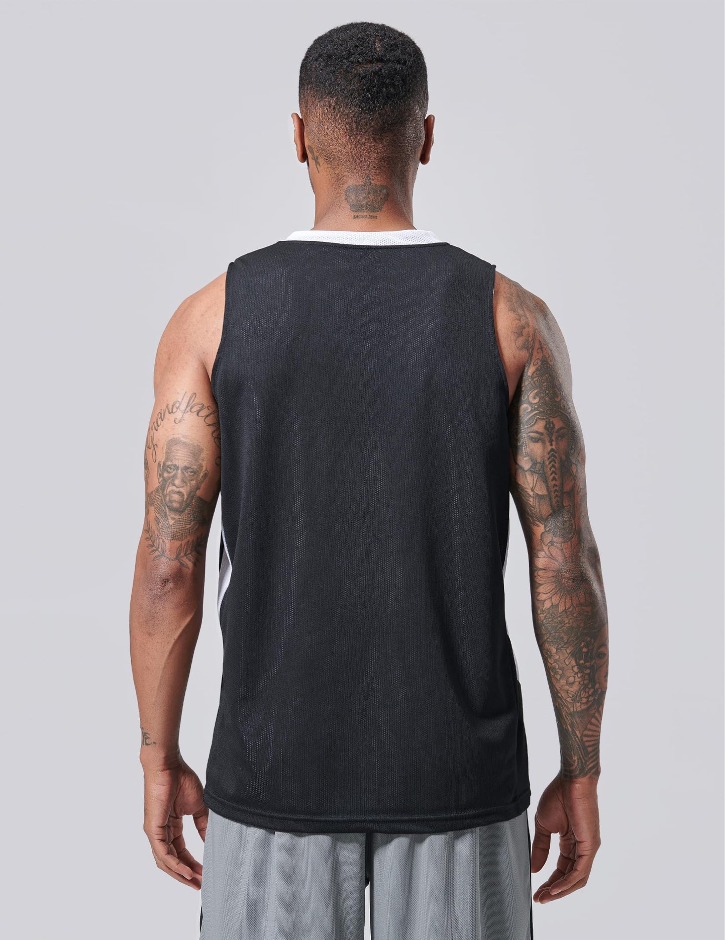 Liberty Imports Reversible Men's Mesh Athletic Basketball Jersey Single for Team Scrimmage (Black/White, XX-Large)