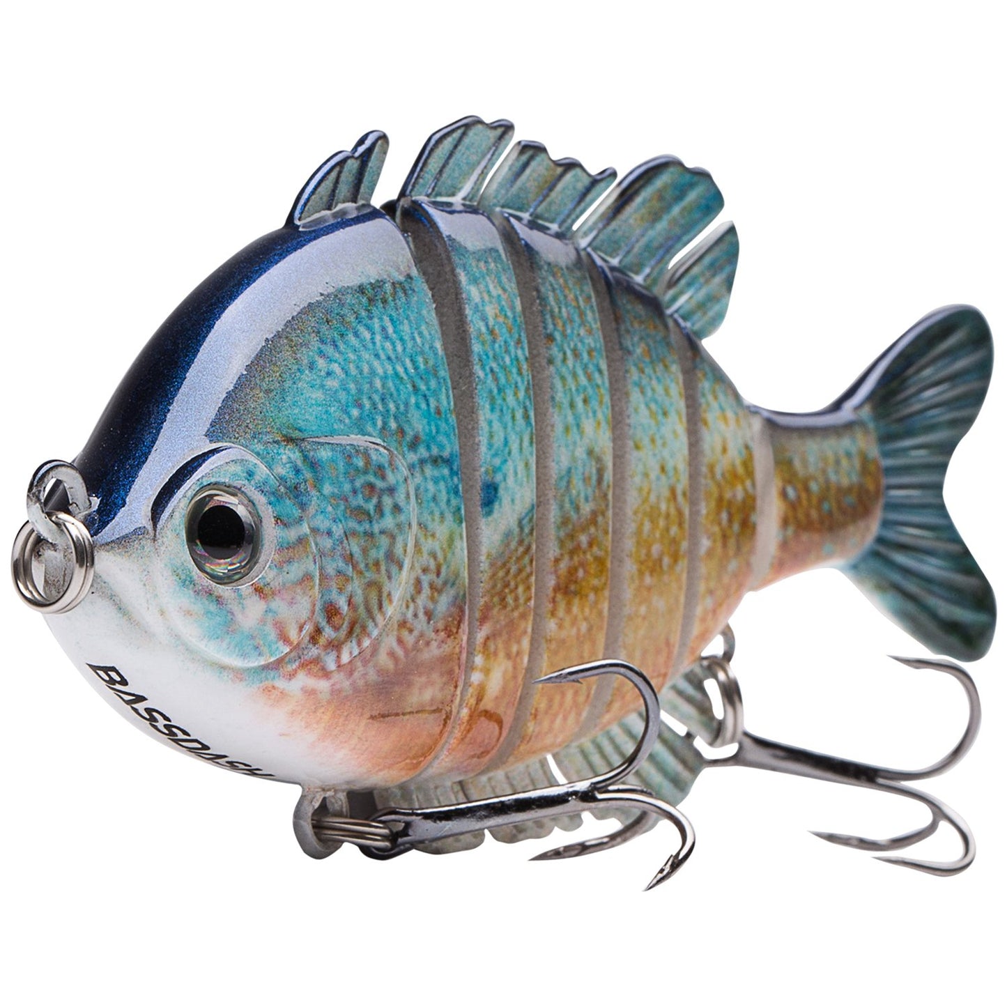 BASSDASH SwimPanfish Multi Jointed Panfish Bluegill Swimbaits Hard Topwater Bass Lures Fishing Lure Crank Saltwater 3.5in/0.85oz