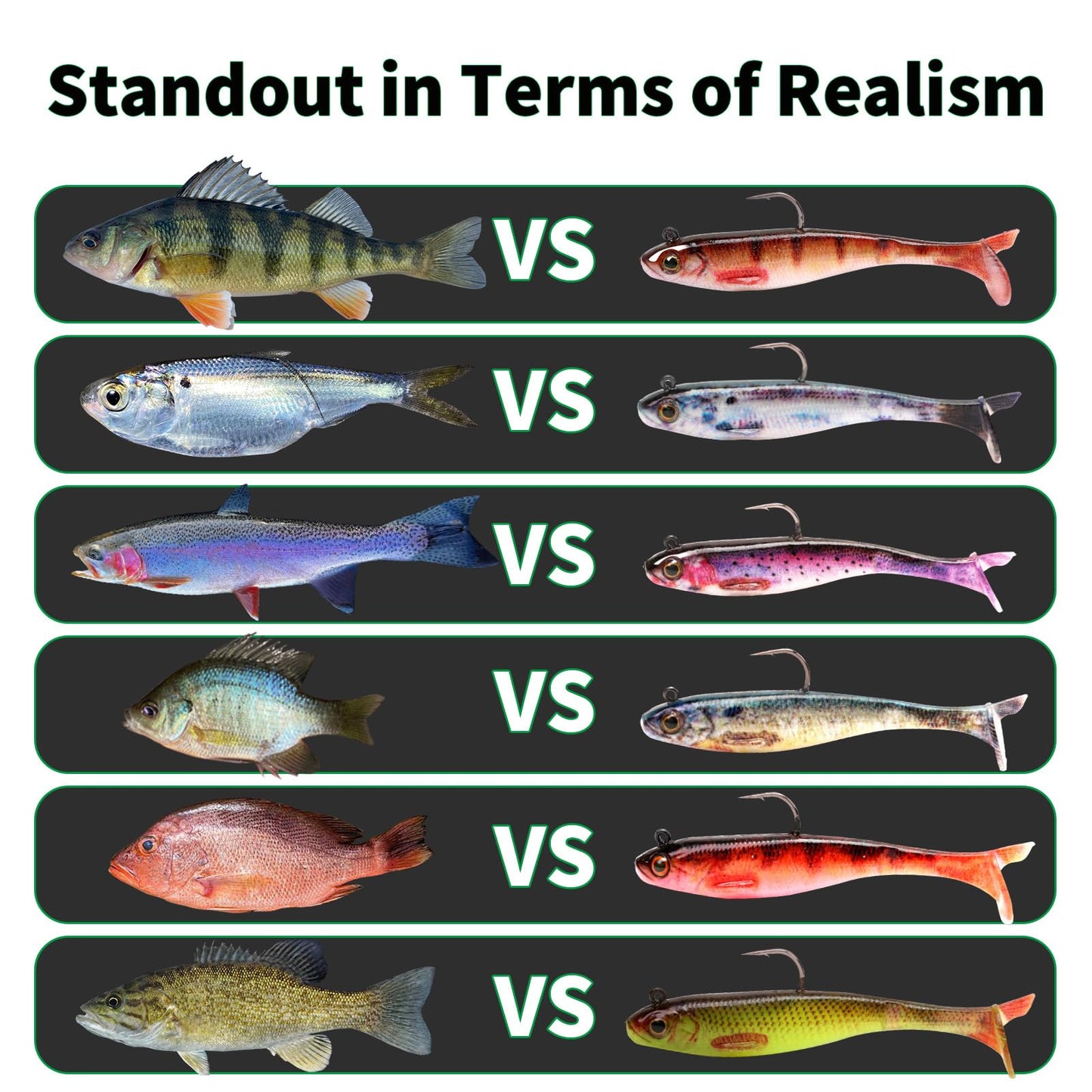 2.5/3.5In Swim Baits for Bass Fishing, Pre-Rigged Jig Heads Soft Plastic Walleye Fishing Lures, Paddle Tail Swimbaits for Bass Fishing, Fishing Bait for Freshwater Saltwater Gifts