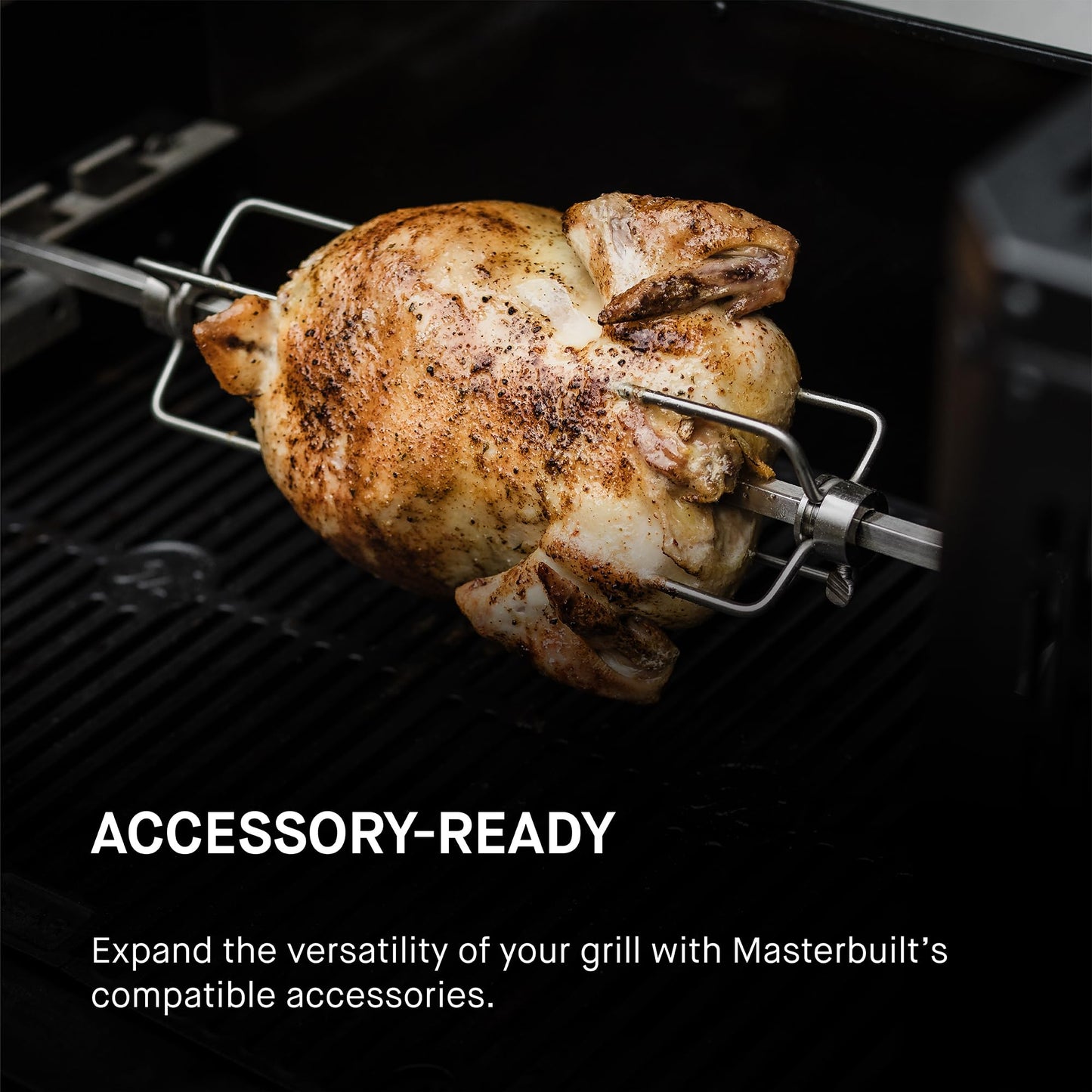 Masterbuilt® Gravity Series® 600 Digital Charcoal Grill and Smoker,WiFi Technology, GravityFed™ Charcoal Hopper, 600 Cooking Sq. Inches, Reversible Smoke&Sear Cast Iron Grates, Black, Model MB20041023
