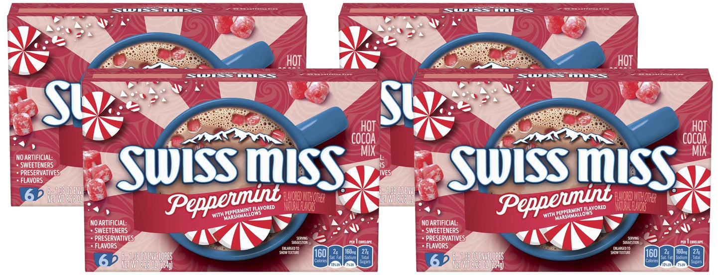 SWISS MISS Milk Chocolate Flavored Hot Cocoa Mix, 38.27 OZ Square Canister