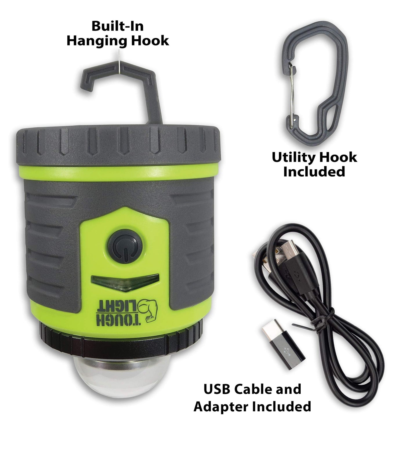 USB Rechargeable Camping Lantern, 400 Lumens LED Lantern, Hanging Tent Lamp, 6000mAh Power Bank, 200 Hour, 6 Modes, for Outdoors & Emergency