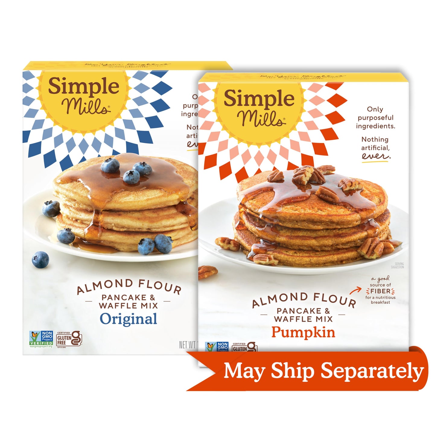 Simple Mills Almond Flour Pancake Mix & Waffle Mix, Gluten Free, Made with whole foods, (Packaging May Vary), 10.7 Ounce (Pack of 1)
