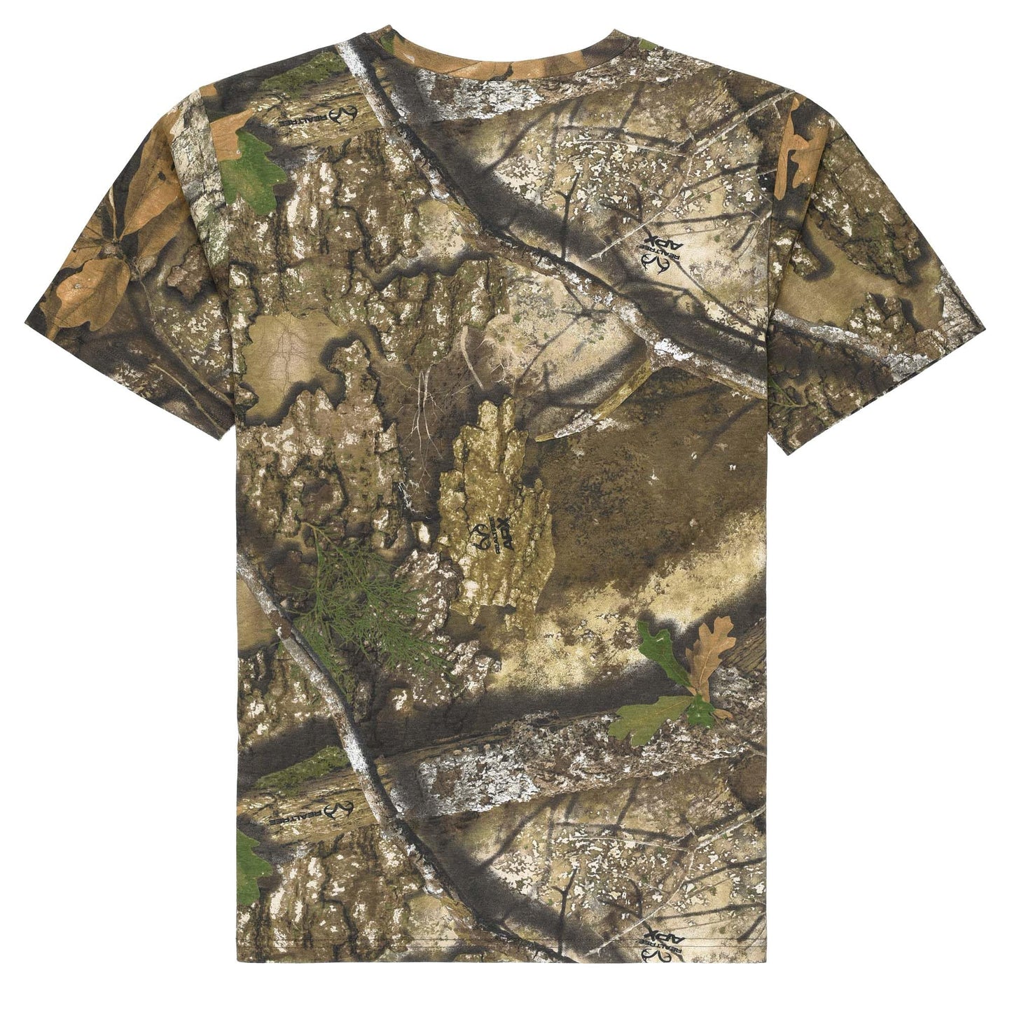Authentic Realtree and Mossy Oak Camouflage Crewneck Unisex Adult Short Sleeve Tee Shirt