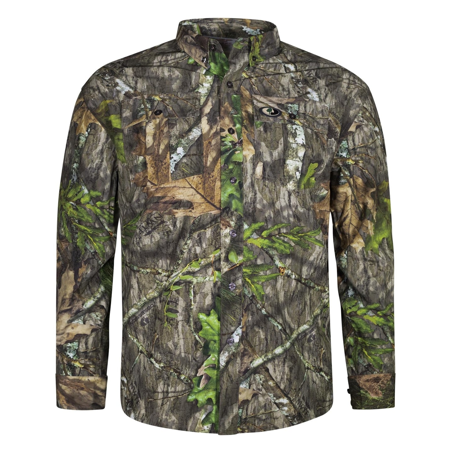 Mossy Oak Men's Tibbee Technical Lightweight Camo Hunting Shirt