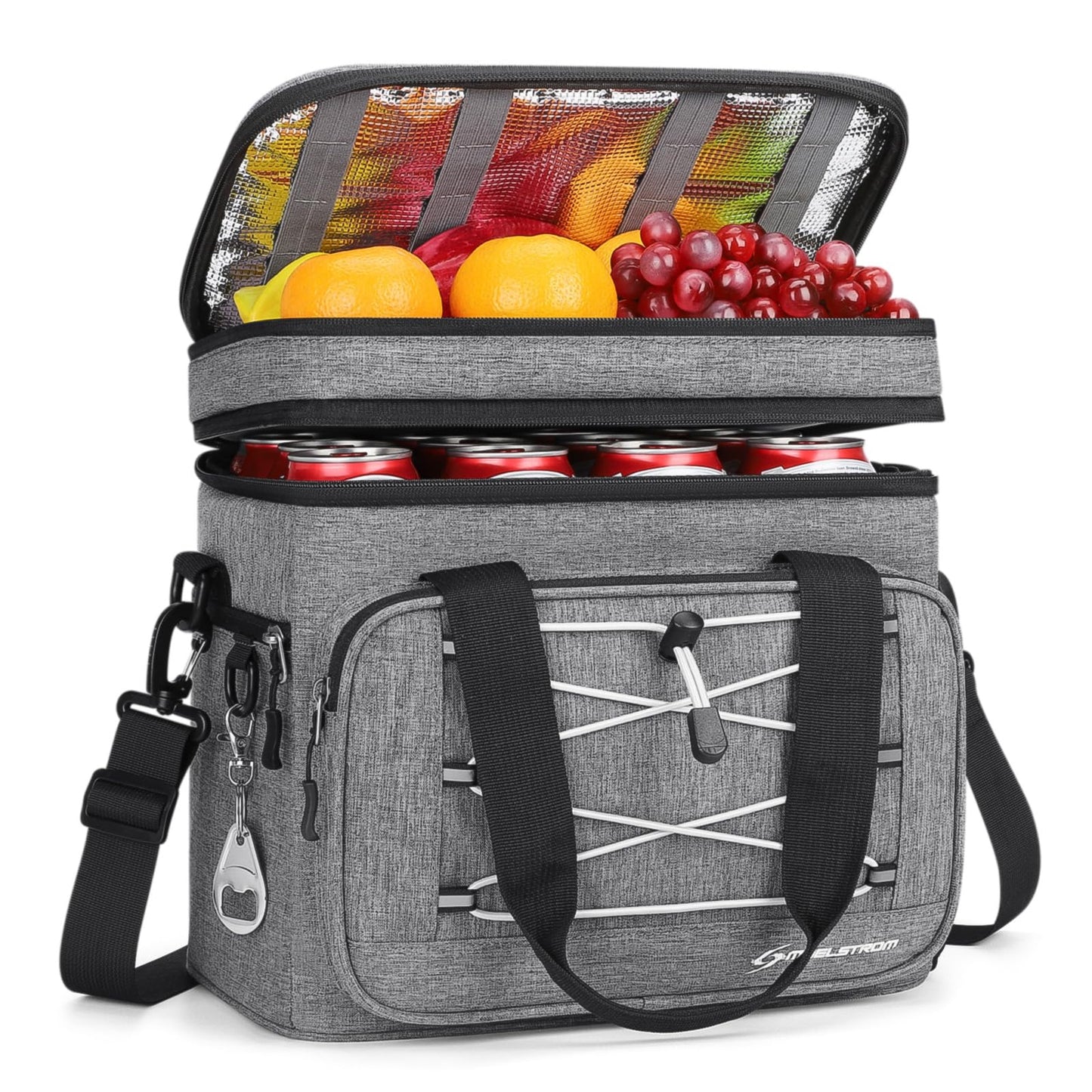 Maelstrom Soft Cooler Bag,Collapsible Soft Sided Cooler,24/30/60/75 Cans Beach Cooler,Ice Chest,Large Leakproof Camping Cooler,Portable Travel Cooler for Grocery Shopping,Camping,Road Trips