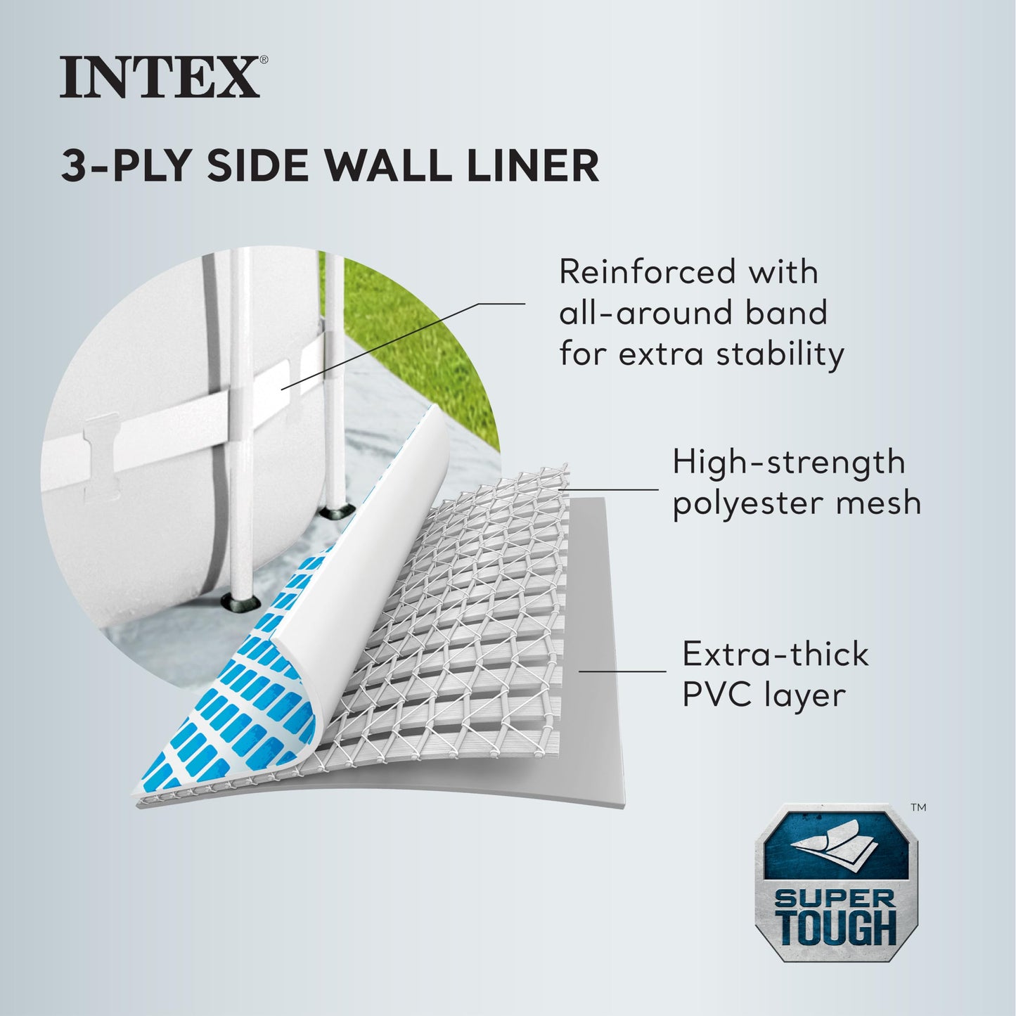 Intex 26711EH Prism Frame Premium Above Ground Swimming Pool Set: 12ft x 30in – Includes 530 GPH Cartridge Filter Pump – SuperTough Puncture Resistant – Rust Resistant – 1718 Gallon Capacity