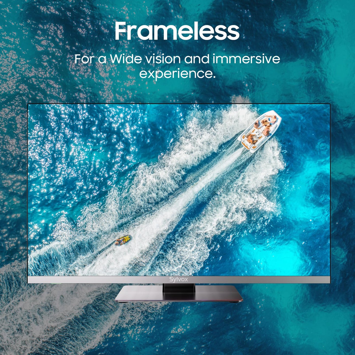 SYLVOX 12 Volt TV, 22" Smart Television with DVD Player Built in, 1080P Google OS ATSC NTSC WiFi Bluetooth HDMI USB, AC/DC Powered, 12V TV for RV Camper Boat Coastal Home (Marine Series)