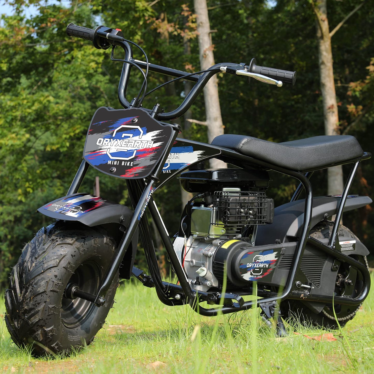 Oryxearth Mini Dirt Bike for Kids, 105CC 4-Stroke Kid Gas Powered Off-Road Pocket Pit Trail Motorcycle W/EPA Approved, Up to 24 Mph Weight Support 185 LBS