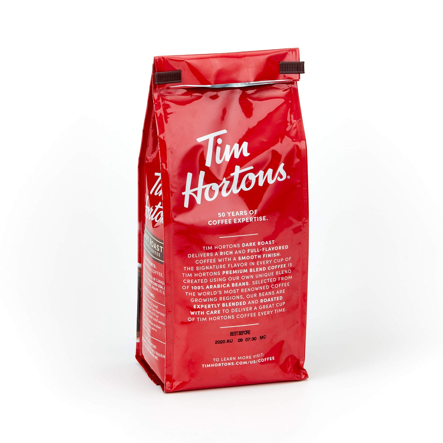 Tim Hortons Original Blend, Medium Roast Ground Coffee, Canada’s Favorite Coffee, Made with 100% Arabica Beans, 48 Ounce Canister