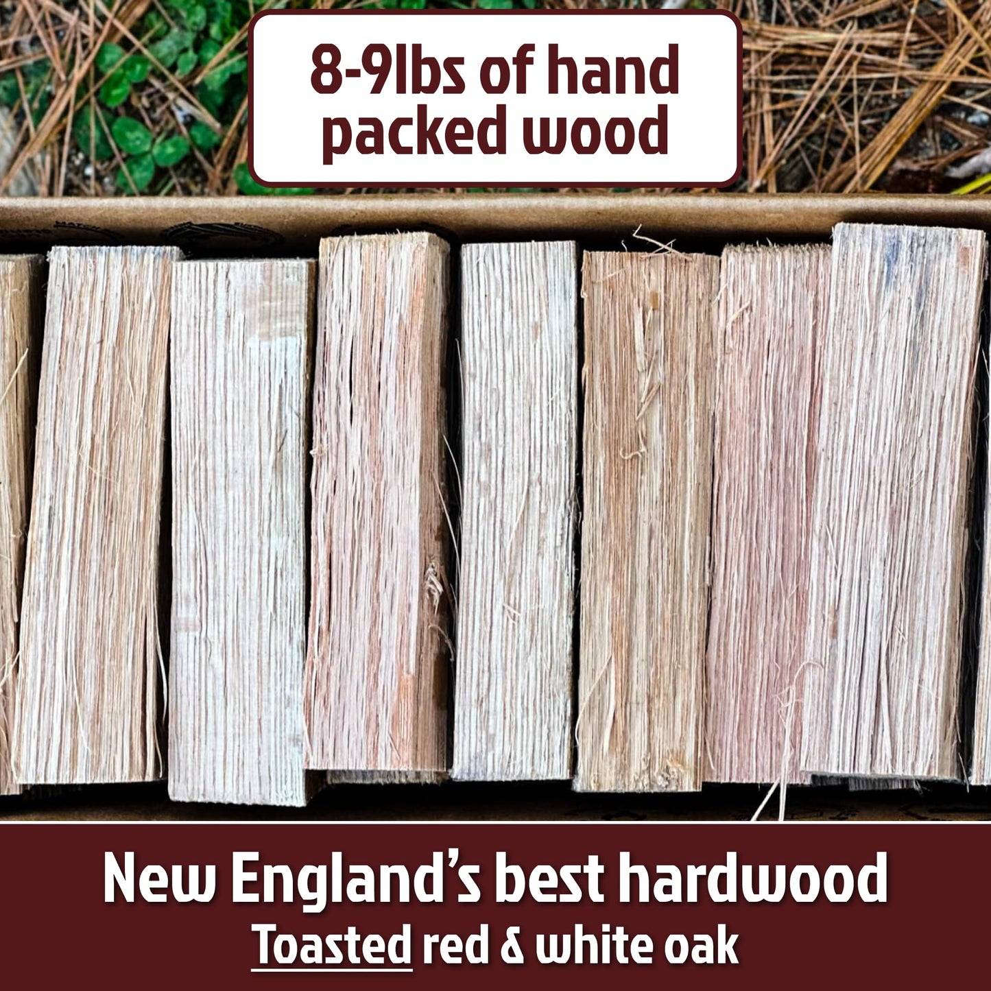Savory Blend 5 Inch Universal Cooking Firewood - 14lbs. ~1000cuin Premium Kiln Dried Cooking Wood for Grills, Smokers and Ooni, Solo, Bertello Pizza Ovens (Savory Hardwood Blend)