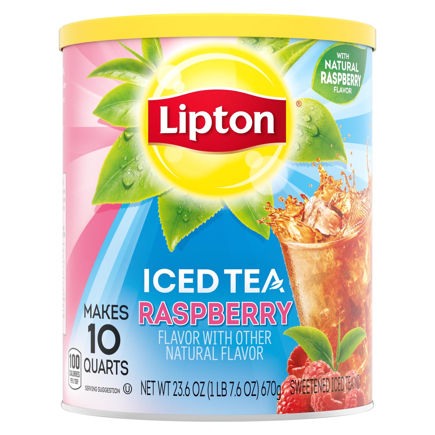 Lipton Lemon Iced Tea Mix, Sweetened, Makes 10 Quarts