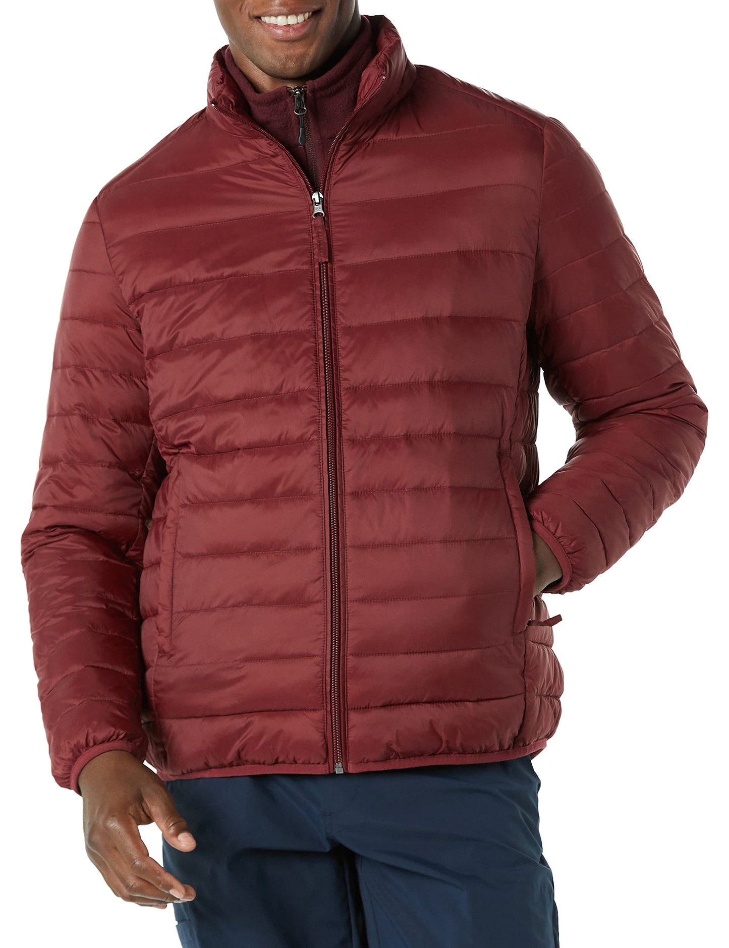 Amazon Essentials Men's Packable Lightweight Water-Resistant Puffer Jacket (Available in Big & Tall)