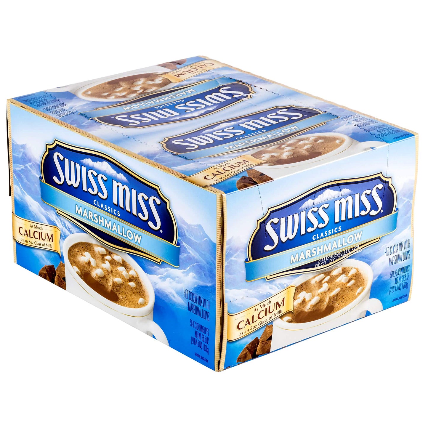 SWISS MISS Milk Chocolate Flavored Hot Cocoa Mix, 38.27 OZ Square Canister