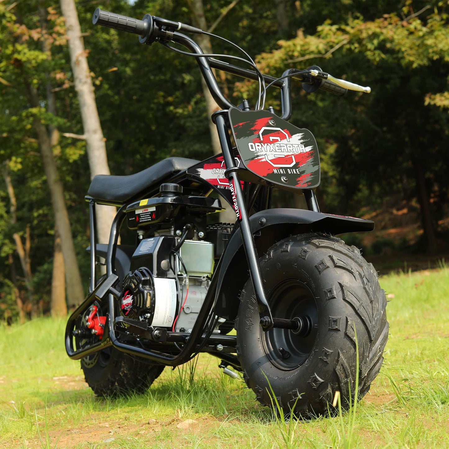 Oryxearth Mini Dirt Bike for Kids, 105CC 4-Stroke Kid Gas Powered Off-Road Pocket Pit Trail Motorcycle W/EPA Approved, Up to 24 Mph Weight Support 185 LBS