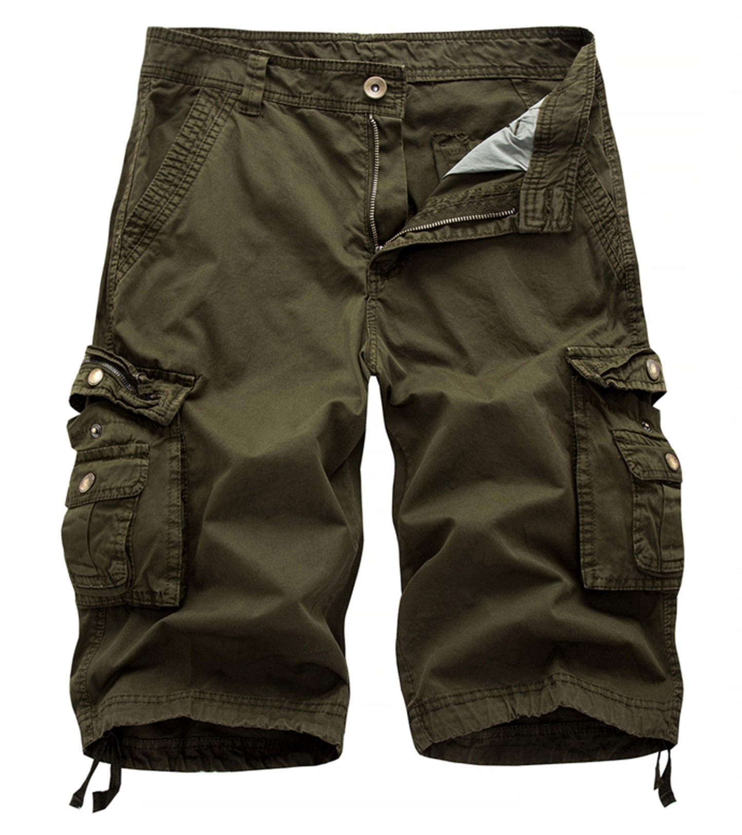 Men's Camo Cargo Shorts Relaxed Fit Multi-Pocket Outdoor Camouflage Cargo Shorts Cotton