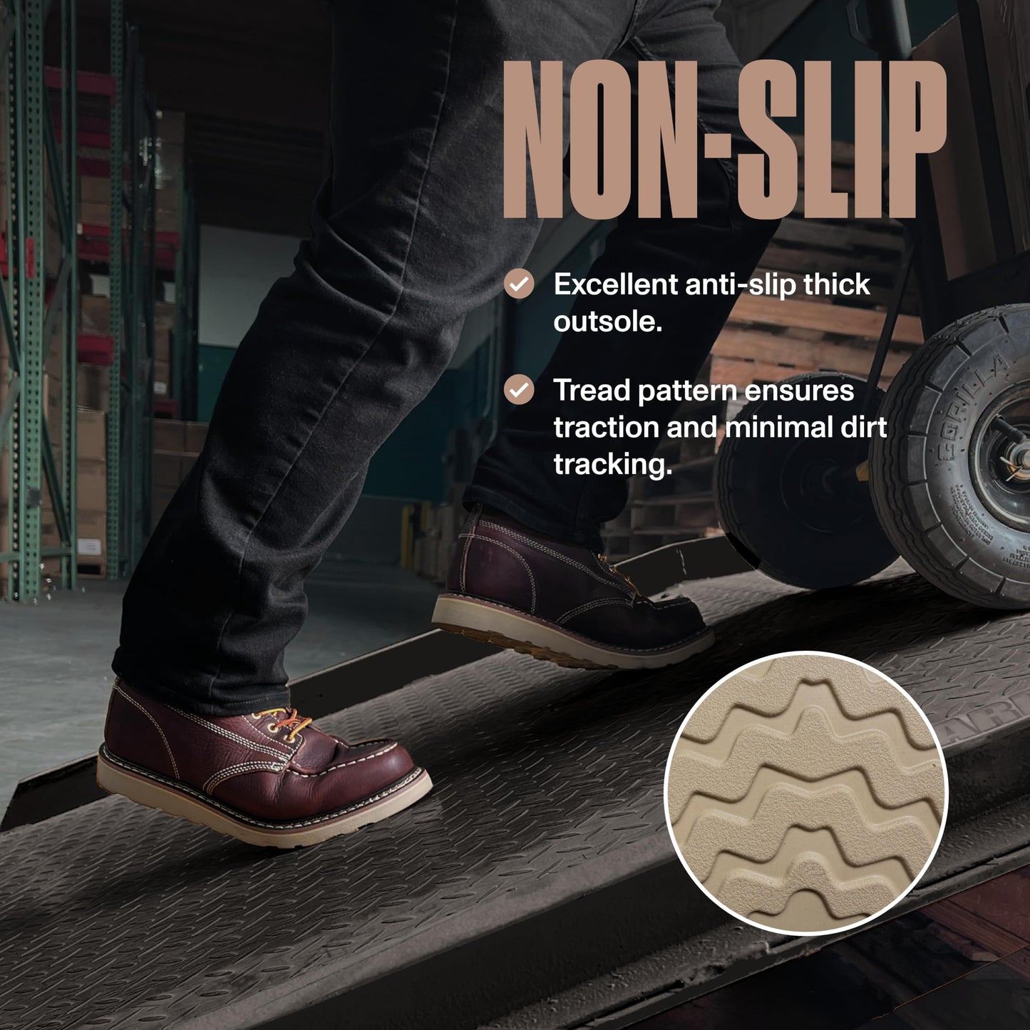 EverBoots Mens Work Boots for Men, Leather EverFit Lightweight Comfort Boot, Anti Slip & Shock Absorption, Soft Oil Grain, Goodyear Welt, Industrial Construction, Roofing, Electrician