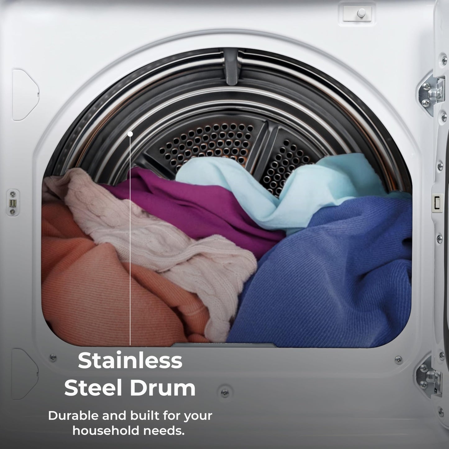 Kenmore 7.0 cu. ft. Front Load Gas Dryer-with Guard to Reduce Wrinkles & Static-Sanitize and Smart Sensor Drying-LED, White