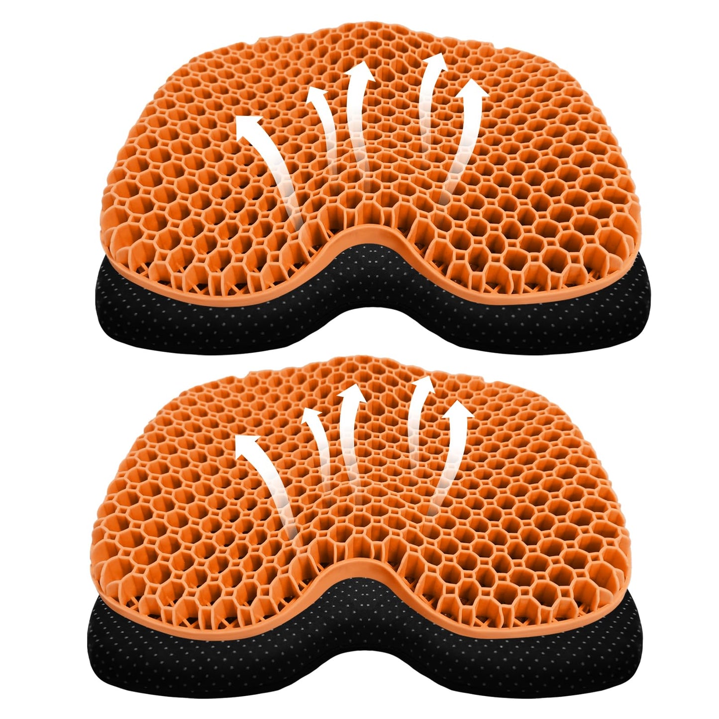 Kayak Seat Cushion, Thicken Anti Slip Waterproof Gel Kayak Seat, Portable Canoe Rowing Rubber Dinghy Pad for Stadium Sit in Kayak Inflatable Fishing Kayak Canoe Kayak Accessories