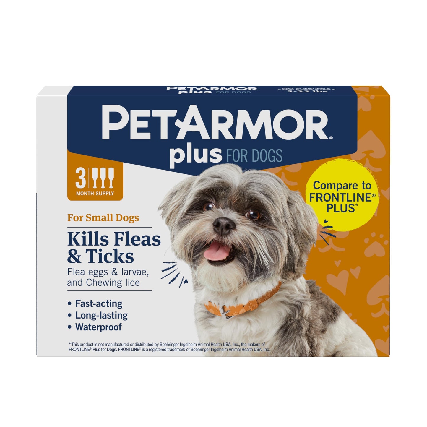 PetArmor Plus Flea and Tick Prevention for Cats, Cat Flea and Tick Treatment, 6 Dose, Waterproof Topical, Fast Acting, Cats Over 1.5 lbs