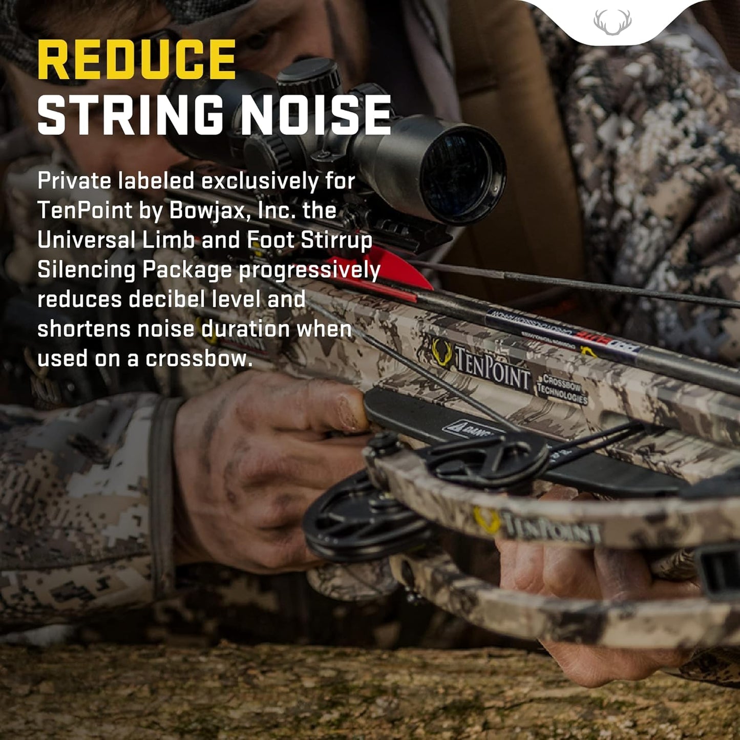 TenPoint Universal Limb and Foot Stirrup Silencing Package - Reduces Decibel Level & Shortens Noise Duration