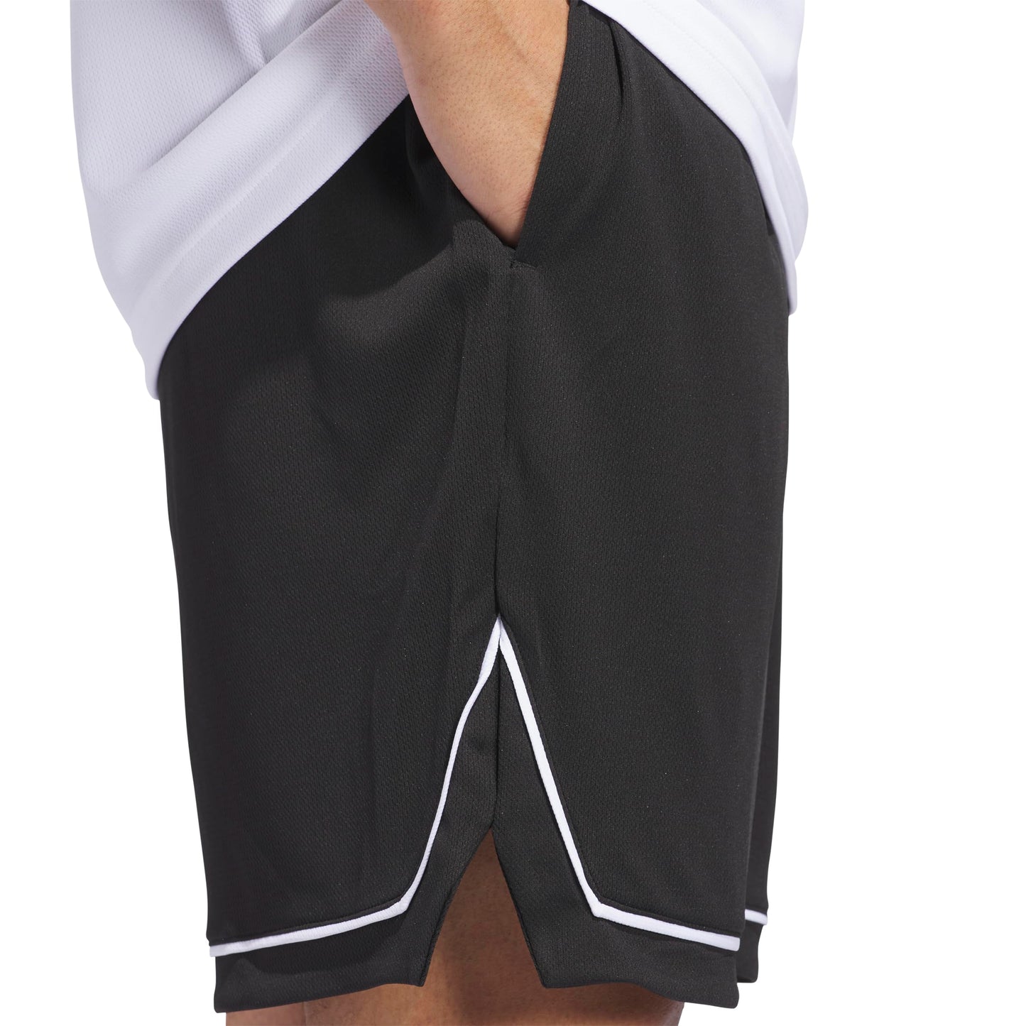 adidas Men's Badge of Sport Basketball Shorts, Black/White
