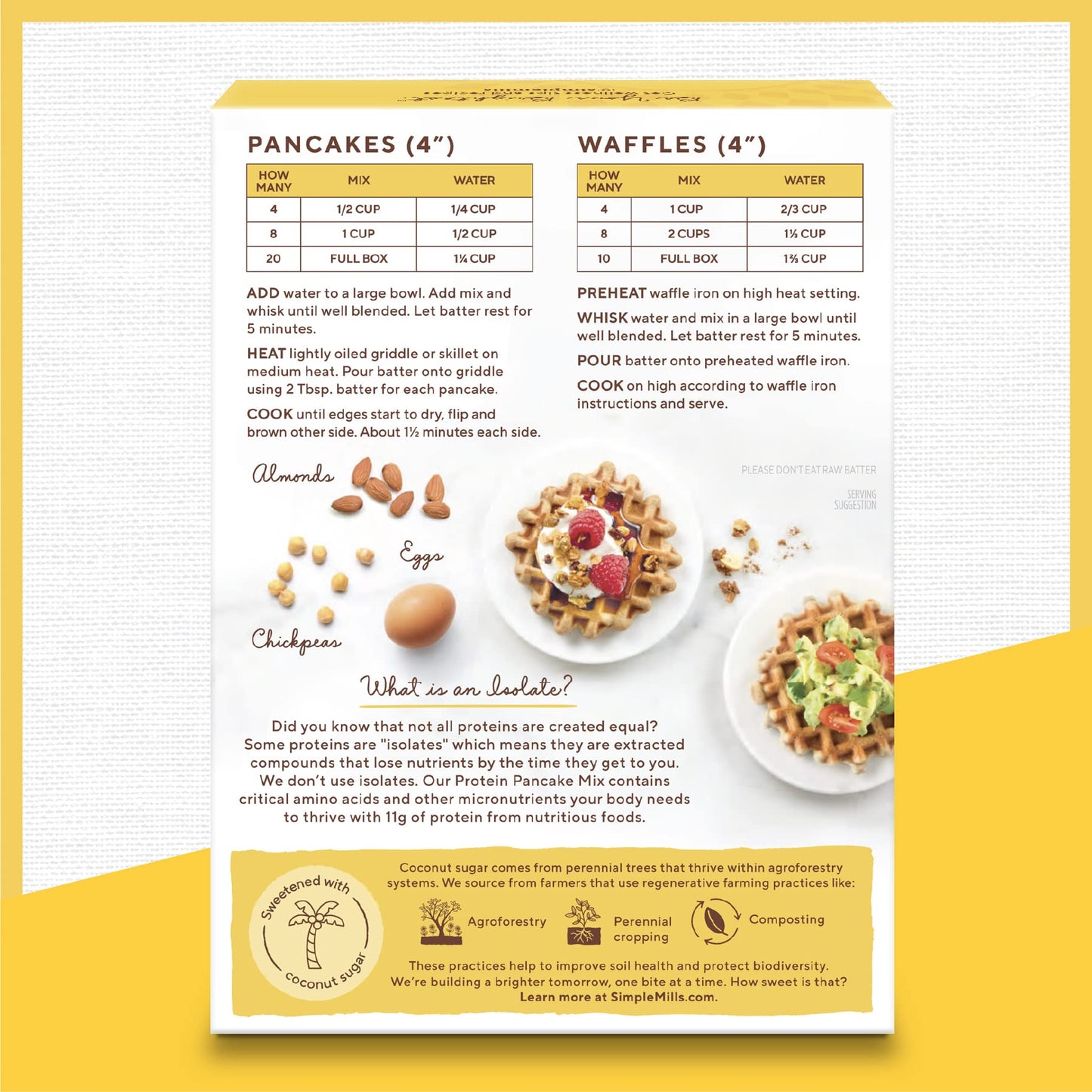 Simple Mills Almond Flour Pancake Mix & Waffle Mix, Gluten Free, Made with whole foods, (Packaging May Vary), 10.7 Ounce (Pack of 1)